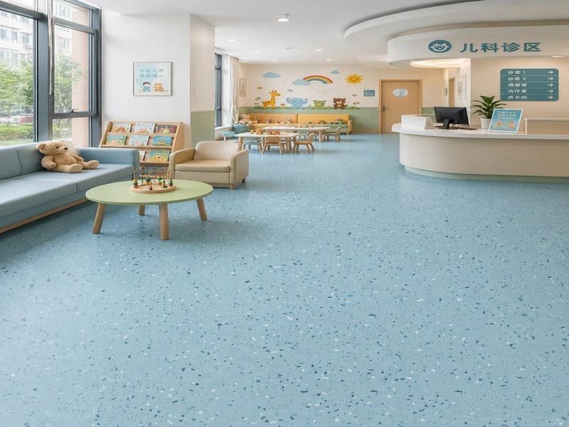 hospital flooring maintenance disinfectant PVC cove